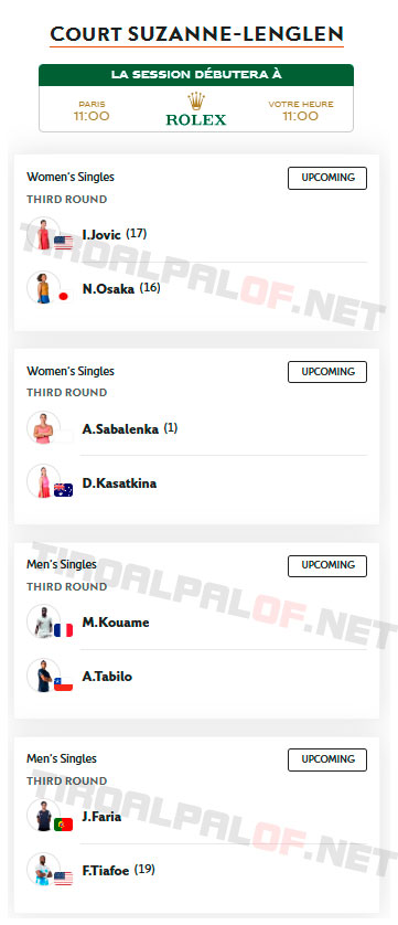 roland garros philippe chatrier sabado30 mayo 2026 tiroalpalo